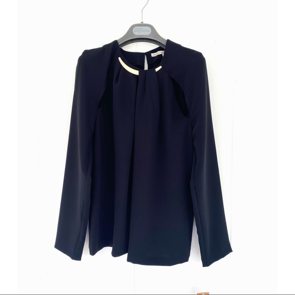 RACHEL Rachel Roy Tops - Rachel Roy crew neck longsleeve blouse black sz M